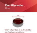Protocol Zinc Glycinate 30Mg - With Albion Traacs Zinc - Zinc Glycinate Supplement - Immune System Support - Keto Friendly & Dairy - 120 Softgels