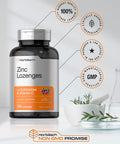 Zinc Lozenges | 120 Count | with Echinacea & Vitamin C | Vegetarian, Non-GMO, & Gluten Free Supplement | Natural Berry Flavor | by Horbaach