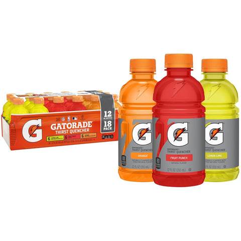 Gatorade Thirst Quencher Sports Drink Variety Pack 12 Fl Oz (Pack of 18)