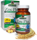 Nature'S Answer Zinc Plus + Zinc Vitamins for Adults - 25mg of Immune Support with B6 60 Veg Capsules - Vegan Gluten Cruelty Zinc Piclonate | Immune Support