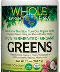 Whole Earth Sea from Natural Factors Organic Fermented Greens Vegan Whole Food Supplement Tropical 7.1 Oz