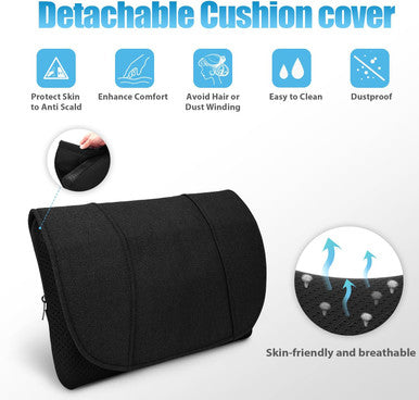 Woqqw Back Massager, Shiatsu Neck And Back Massager, Deeper Tissue Kneading Massage Pillow With Heat For Shoulders,Waist,Legs,Foot, Body Relieve Muscle Pain - Best For Women/Men/Dad/Mom