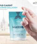 Revive Naturals Marine Collagen Capsules 2400mg with Hyaluronic Acid & Vitamin C 180 Capsules High Strength Collagen Supplements for Women & Men Premium Complex for Skin Joints Hair by Revive Naturals