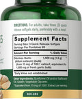 Carlyle Odorless Garlic Softgels 1500mg | 250 Count | Non-GMO Gluten Extract Supplement
