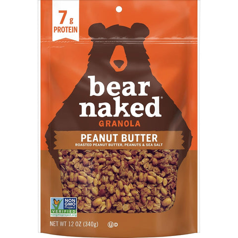 Bear Naked Granola, Breakfast Snacks, Peanut Butter, 12oz Bag (1 Bag)