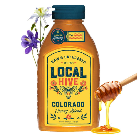 Local Hive Clover Raw & Unfiltered ÃƒÂ¢Ã¢â€šÂ¬Ã¢â‚¬Å“ 16 oz | 100% Pure U.S. Honey | Natural Sweetener Sourced from American Bees & Beekeepers | Premium Clover Flavor | Ideal for Tea, Baking & Cooking