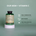 MSM Capsules VegaveroÃƒâ€šÃ‚Â® | 2100 mg | with Natural Vitamin C | NO ADDITIVES | 270 Capsules | Vegan & Lab-Tested Methylsulfonylmethane