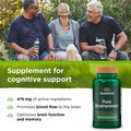 Swanson Pure Brainpower Brain Health Cognitive Memory Focus Support Brain-Derived Neurotrophic Factor (BDNF) Herbal Supplement (Ginkgo Biloba Bacopa Monnieri) 60 Veggie Capsules (Veg Caps) Vegan