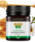 Berringa Manuka Honey Organic MGO 550+ High Strength, Supports General Wellbeing & Digestive Balance - 100% Raw, Pure & Unfiltered, Sustainably Sourced from Australia - (8.82 oz)