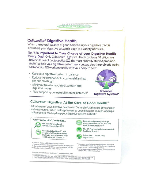 Culturelle Digestive Health Probiotic 80 Capsules