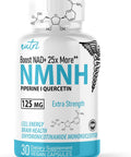Natures Fusions NMNH (NMN Supplement Alternative) (Dihydronicotinamide Mononucleotide) 125mg 25 Times More Effective Than NR and NAD+ Boost NAD+ by up to 10 Times 30 Count (30 Servings)