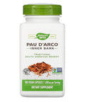 Nature's Way Pau D'Arco Inner Bark 1,090 Milligrams Dietary Supplement (180 Vegan Capsules) Pack of 1