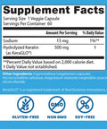 Doctor's Best Hydrolyzed Keratin Keraglo Strengthen Nourish Hydrates Hair High Potency 500mg 60 Count