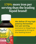 MegaFood Blood Builder Liquid Iron - Iron Supplement - Clinically Shown To Increase Iron Levels Without Constipation - Liquid Iron Supplement For Women Men & Kids - Vegan- 7.7 Fl Oz (23 Servings)
