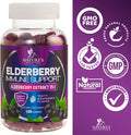 Nature'S Nutrition Sambucus Elderberry Gummies for Adults Teens & Kids - Super Concentrated 35:1 Extract Equivalent to 4200mg of Elderberries - Daily Immune Support Black Elderberry Vitamin Supplement - 120 Count