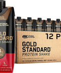 Optimum Nutrition Gold Standard Protein Shake & Atkins Creamy Milk Chocolate Plus Protein Shake 30G Protein 7G Fiber 2G Net Carb 1G Sugar Keto Friendly Low Carb High Protein Drink 12 Count