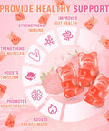 180 Count Collagen Gummies 2500Mg Collagen Protein Type I Ii Iii V X With 15000Mcg Biotin Vitamins C A B D E Keratin Hyaluronic Acid For Hair Skin Nails Joint Immune Digestion For Women Men Sugar Free