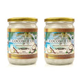 COCONUT COUNTRY LIVINGÃƒÂ¢Ã¢â€šÂ¬Ã¢â€žÂ¢S | Extra Virgin Coconut Oil | Unrefined, Organic, Cold Pressed | Ideal For Hair, Skin, Cooking, Body Massage, Beauty and Oil Pulling| Keto & Paleo Cooking Oil | 2 Glass Jars 16.91 oz Each
