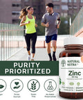 Natural Nutra Zinc Gluconate 50Mg Supplement For Immune Support, Skin, Enhance Taste And Smell, Gluten 50Mg 250 Vegan Tablets