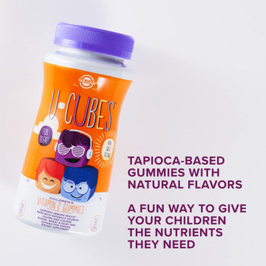 Solgar U-Cubes Children'S Vitamin C - 90 Gummies - Great-Tasting Flavor For Kids Ages 2 & Up - Non-Gmo Vegan Gluten Free - 45 Servings