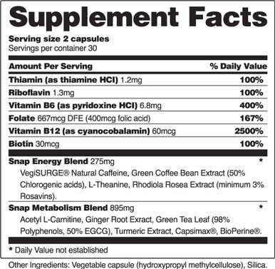 Metabolism and Natural Energy Supplements for Fatigue Stress Relief Energy Booster Better Mood Energy Pills for Women Men Ginger Turmeric Rhodiola Rosea More Herbs Vitamins 60 Capsules