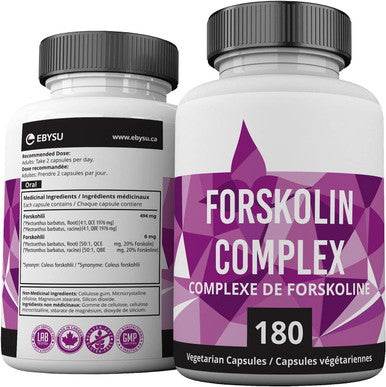 EBYSU Forskolin Extract Helps Support Cardiovascular Health - Supplement for Women and Men - 90 Day Supply