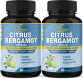 Organic Cadane Citrus Bergamot Extract Capsules 10300Mg With Berberine Olive Guggul Garlic Pine Bark Black Pepper 4 Months Supply (pack of 2)
