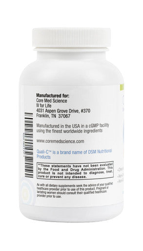 IV for Life Liposomal Vitamin C by Core Med Science - 1000mg - 90 Softgels - Quali-C - Vitamin C Supplement