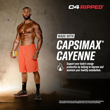 C4 Ripped Pre Workout Powder Cherry Limeade | Creatine Free + Sugar Free Preworkout Energy Supplement for Men & Women | 150mg Caffeine + Beta Alanine + Weight Loss | 30 Servings