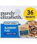 Purely Elizabeth Classic Cinnamon Superfood Oatmeal, with Prebiotic Fiber, Gluten Free & Non-GMO, 9.12 Oz (Pack of 6) (6 Pack, Blueberry Flax)