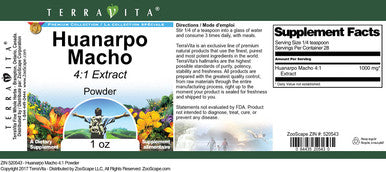 Terravita Huanarpo Macho 4:1 Powder (1 Oz, Zin: 520543)