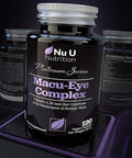 Macu Eye Supplement 120 Vegan Capsules, 4 Month Supply with Lutein, Zeaxanthin, Bilberry Extract, Beta Carotene & Eye Vitamins A, B2 & E Plus Zinc for Maintenance of Normal Vision, Made in The UK