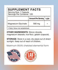 Vhc Magnesium Glycinate 500Mg Supplement Capsules, High Absorption- Gentle Form, Muscle, Heart Support - Highly Purified Magnesium Mineral Supplements For Women & Men, 120 Caps, Made In Usa