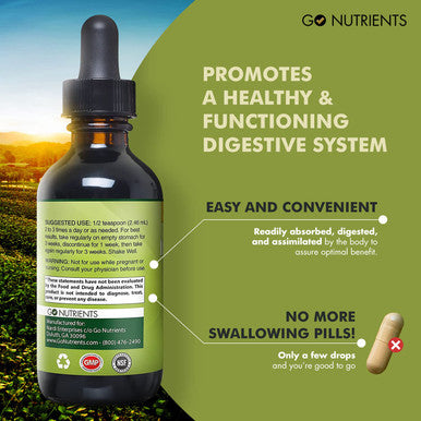 Go Nutrients Intestinal Edge Gut Detox Cleanse For Humans: Enhance Digestive Health, Boost Energy, Clear Skin With Black Walnut