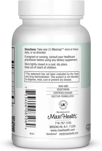 Maxi Health Livamax - Liver Formula - with Milk Thistle and Dandelion Root - 60 Capsules - Kosher QLIV
