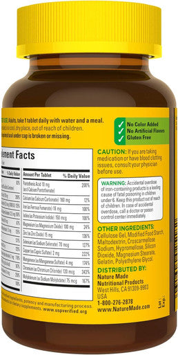 Nature Made Multi Complete Tablets 130 Ea (Pack Of 5)