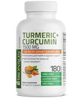 Bronson Turmeric Curcumin 1500 Mg Per Serving Antioxidant, Joint & Digestion Support With Bioperine, Non-Gmo, 180 Vegetarian Capsules
