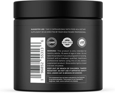 20,000mg 16x Strength Lions Mane Supplement Capsules Super Nootropic w. Ashwagandha & Rhodiola - Highest Potency Lion's Mane Mushroom Extract 50% Polysaccharides - Brain Supplement for Memory & Focus