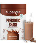 Supergut GLP-1 Boosting Prebiotic Shakes Chocolate ÃƒÂ¢Ã¢â€šÂ¬Ã¢â‚¬Å“ Gut Healthy Meal Replacement with 15g Fiber 15g Protein & 5g Net Carbs - Keto Friendly - 8 Servings