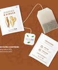 Nutra Tea - Ginger & Ginseng Tea - 20 Tea Bags - Herbal Tea