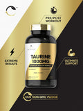 Carlyle Taurine 1000mg Capsules | 400 Count | Form | Non GMO Gluten Supplement