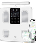 Arboleaf Scale For Body Weight Smart Scale With Bmi Body Fat Muscle Mass Upgrade 50 Metrics Full Body Composition Analyzer 8-Electrode High Precision Digital Bathroom Scale Bluetooth Sync