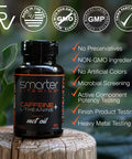 200Mg Caffeine Pills - Mct Oil From 100% Coconuts + 100Mg L-Theanine, Advanced Energy, Clean Focus And Perfect Clarity + All Natural Smooth Extended Release