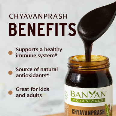 Banyan Botanicals Chyavanprash Organic Ayurvedic Herbal Jam With Raw Honey, Amla & Ashwagandha Vitalizing Superfood Immune Support Supplement* 17.6 Oz Non Gmo Sustainably Sourced Gluten Free