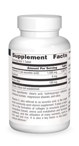 Source s C-1500, With Rose Hips 1500 mg For Immune System Support - 250 Tablets