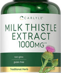 Carlyle Milk Thistle 1000mg | 300 Capsules | Non-GMO Gluten Extract