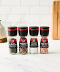 McCormick Grinder Essentials Variety Pack, Non GMO, Varieties Include Black Peppercorn, Himalayan Pink Salt, Peppercorn Medley & Sea Salt, 6.47 oz
