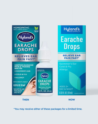 Hyland's Earache Drops, Relief of Cold & Flu, White, 0.33 Fl Oz