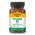 Country Life Vitamin B-2 Supports Health Eyes & Skin And Energy 100Mg 100 Tablets Certified Gluten Free Certified Vegan Certified Halal