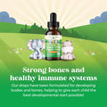 Natures Craft Liquid Vitamin D3 Drops for Kids - Organic Vitamin D for Kids and Babies with Vitamin K2 - Vegan Vitamin D3 K2 Kids Vitamins for Immune Support - Liquid Vitamin D Drops for Infants Toddlers and Kids